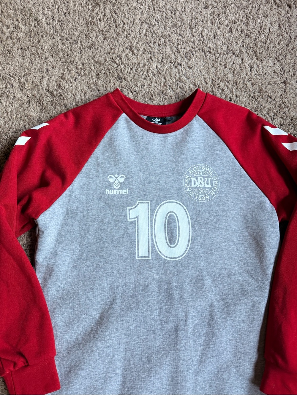 Hummel Jersey Sweatshirt Denmark DBU Youth 152 Medium #10 Danmark